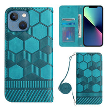Load image into Gallery viewer, Crossbody Football Texture Magnetic PU Phone Case, For iPhone 11, For iPhone 11 Pro, For iPhone 11 Pro Max, For iPhone 12, For iPhone 12 Mini, For iPhone 12 Pro, For iPhone 12 Pro Max, For iPhone 13