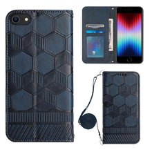 Load image into Gallery viewer, Crossbody Football Texture Magnetic PU Phone Case, For iPhone 13 Mini, For iPhone 13 Pro, For iPhone 13 Pro Max, For iPhone 14, For iPhone 14 Plus, For iPhone 14 Pro, For iPhone 14 Pro Max, For iPhone SE 2022/SE 2020/8/7