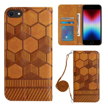 Load image into Gallery viewer, Crossbody Football Texture Magnetic PU Phone Case, For iPhone 13 Mini, For iPhone 13 Pro, For iPhone 13 Pro Max, For iPhone 14, For iPhone 14 Plus, For iPhone 14 Pro, For iPhone 14 Pro Max, For iPhone SE 2022/SE 2020/8/7