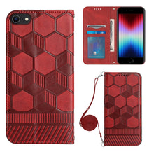 Load image into Gallery viewer, Crossbody Football Texture Magnetic PU Phone Case, For iPhone 13 Mini, For iPhone 13 Pro, For iPhone 13 Pro Max, For iPhone 14, For iPhone 14 Plus, For iPhone 14 Pro, For iPhone 14 Pro Max, For iPhone SE 2022/SE 2020/8/7