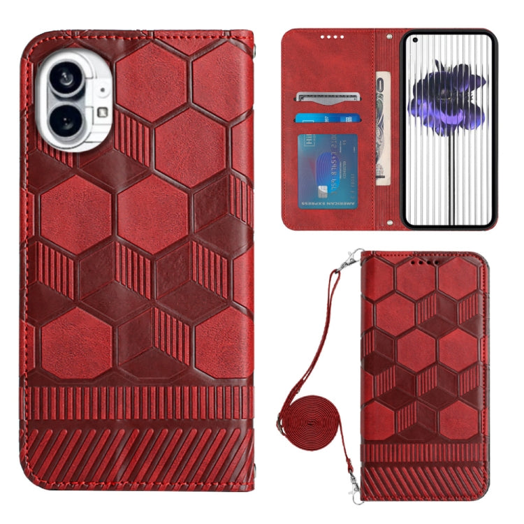 Crossbody Football Texture Magnetic PU Phone Case, For Nothing Phone 1, For Xiaomi Redmi 10A, For Xiaomi Redmi 10C/Redmi 10 India, For Xiaomi Redmi Note 11 Global/Note 11S 4G, For Xiaomi Redmi Note 11 Pro/Redmi Note 11 Pro 5G/Redmi Note 11 Pro+ India  ...