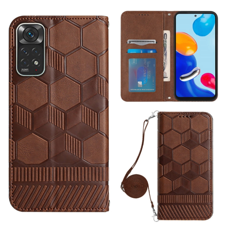 Crossbody Football Texture Magnetic PU Phone Case, For Nothing Phone 1, For Xiaomi Redmi 10A, For Xiaomi Redmi 10C/Redmi 10 India, For Xiaomi Redmi Note 11 Global/Note 11S 4G, For Xiaomi Redmi Note 11 Pro/Redmi Note 11 Pro 5G/Redmi Note 11 Pro+ India  ...