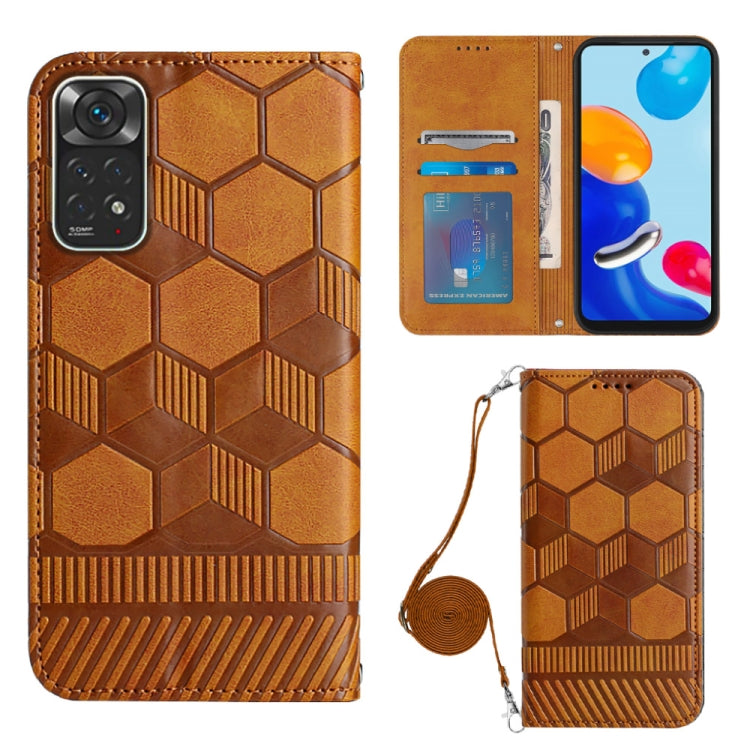 Crossbody Football Texture Magnetic PU Phone Case, For Nothing Phone 1, For Xiaomi Redmi 10A, For Xiaomi Redmi 10C/Redmi 10 India, For Xiaomi Redmi Note 11 Global/Note 11S 4G, For Xiaomi Redmi Note 11 Pro/Redmi Note 11 Pro 5G/Redmi Note 11 Pro+ India  ...