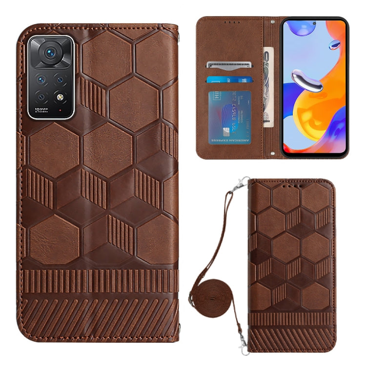 Crossbody Football Texture Magnetic PU Phone Case, For Nothing Phone 1, For Xiaomi Redmi 10A, For Xiaomi Redmi 10C/Redmi 10 India, For Xiaomi Redmi Note 11 Global/Note 11S 4G, For Xiaomi Redmi Note 11 Pro/Redmi Note 11 Pro 5G/Redmi Note 11 Pro+ India  ...