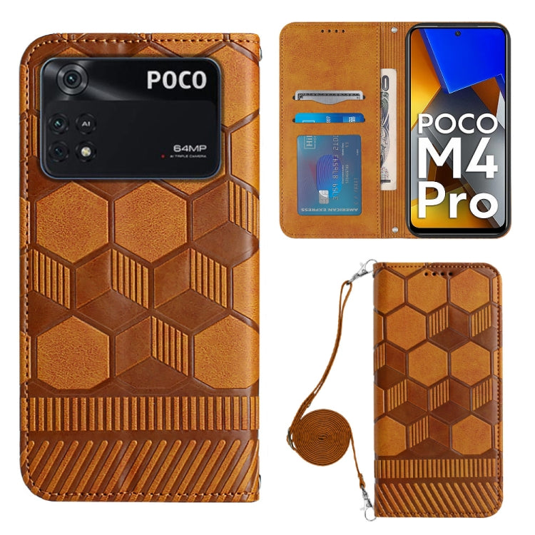 Crossbody Football Texture Magnetic PU Phone Case, For Nothing Phone 1, For Xiaomi Redmi 10A, For Xiaomi Redmi 10C/Redmi 10 India, For Xiaomi Redmi Note 11 Global/Note 11S 4G, For Xiaomi Redmi Note 11 Pro/Redmi Note 11 Pro 5G/Redmi Note 11 Pro+ India  ...