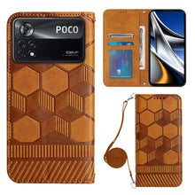 Load image into Gallery viewer, Crossbody Football Texture Magnetic PU Phone Case, For Nothing Phone 1, For Xiaomi Redmi 10A, For Xiaomi Redmi 10C/Redmi 10 India, For Xiaomi Redmi Note 11 Global/Note 11S 4G, For Xiaomi Redmi Note 11 Pro/Redmi Note 11 Pro 5G/Redmi Note 11 Pro+ India  ...