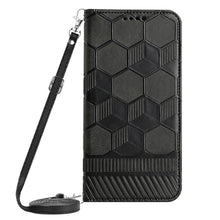 Load image into Gallery viewer, Crossbody Football Texture Magnetic PU Phone Case, For Xiaomi Redmi Note 11T Pro