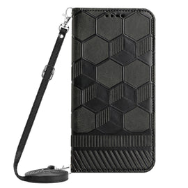 Crossbody Football Texture Magnetic PU Phone Case, For Xiaomi Redmi Note 11T Pro