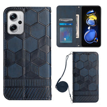 Load image into Gallery viewer, Crossbody Football Texture Magnetic PU Phone Case, For Xiaomi Redmi Note 11T Pro