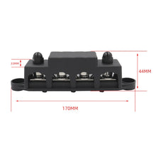 Load image into Gallery viewer, RV Ship High Current Power Distribution Terminal Block with Cover, Black M8 Stud, Red M8 Stud, Black M10 Stud, Red M10 Stud, 1 Pair Black &amp; Red M8 Stud, 1 Pair Black &amp; Red M10 Stud