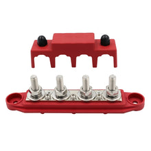 Load image into Gallery viewer, RV Ship High Current Power Distribution Terminal Block with Cover, Black M8 Stud, Red M8 Stud, Black M10 Stud, Red M10 Stud, 1 Pair Black &amp; Red M8 Stud, 1 Pair Black &amp; Red M10 Stud