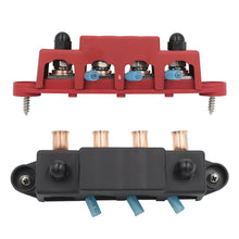 Load image into Gallery viewer, RV Ship High Current Power Distribution Terminal Block with Accessories, Black M8 Stud with Accessories, Red M8 Stud with Accessories, Black M10 Stud with Accessories, Red M10 Stud with Accessories