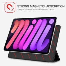 Load image into Gallery viewer, 3-fold Double-sided Clip Buckle Magnetic Smart Tablet Case, For iPad mini 6 / mini 2024, For iPad 10th Gen 10.9 2022