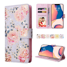 Load image into Gallery viewer, Bronzing Painting RFID Leather Case, For iPhone 14, For iPhone 14 Plus, For iPhone 14 Pro, For iPhone 14 Pro Max, For iPhone 13 mini, For iPhone 13, For iPhone 13 Pro, For iPhone 13 Pro Max