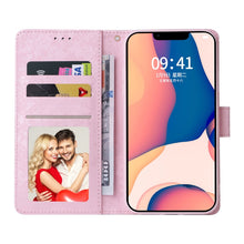 Load image into Gallery viewer, Bronzing Painting RFID Leather Case, For iPhone 14, For iPhone 14 Plus, For iPhone 14 Pro, For iPhone 14 Pro Max, For iPhone 13 mini, For iPhone 13, For iPhone 13 Pro, For iPhone 13 Pro Max