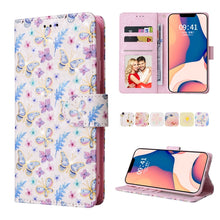Load image into Gallery viewer, Bronzing Painting RFID Leather Case, For iPhone 14, For iPhone 14 Plus, For iPhone 14 Pro, For iPhone 14 Pro Max, For iPhone 13 mini, For iPhone 13, For iPhone 13 Pro, For iPhone 13 Pro Max