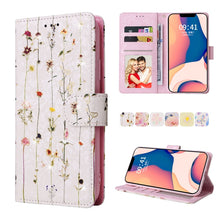 Load image into Gallery viewer, Bronzing Painting RFID Leather Case, For iPhone 14, For iPhone 14 Plus, For iPhone 14 Pro, For iPhone 14 Pro Max, For iPhone 13 mini, For iPhone 13, For iPhone 13 Pro, For iPhone 13 Pro Max