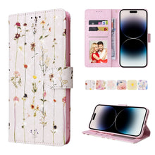 Load image into Gallery viewer, Bronzing Painting RFID Leather Case, For iPhone 14, For iPhone 14 Plus, For iPhone 14 Pro, For iPhone 14 Pro Max, For iPhone 13 mini, For iPhone 13, For iPhone 13 Pro, For iPhone 13 Pro Max