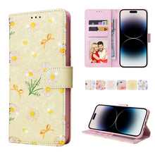 Load image into Gallery viewer, Bronzing Painting RFID Leather Case, For iPhone 14, For iPhone 14 Plus, For iPhone 14 Pro, For iPhone 14 Pro Max, For iPhone 13 mini, For iPhone 13, For iPhone 13 Pro, For iPhone 13 Pro Max