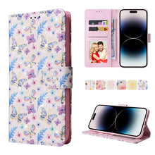 Load image into Gallery viewer, Bronzing Painting RFID Leather Case, For iPhone 14, For iPhone 14 Plus, For iPhone 14 Pro, For iPhone 14 Pro Max, For iPhone 13 mini, For iPhone 13, For iPhone 13 Pro, For iPhone 13 Pro Max