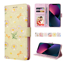 Load image into Gallery viewer, Bronzing Painting RFID Leather Case, For iPhone 14, For iPhone 14 Plus, For iPhone 14 Pro, For iPhone 14 Pro Max, For iPhone 13 mini, For iPhone 13, For iPhone 13 Pro, For iPhone 13 Pro Max