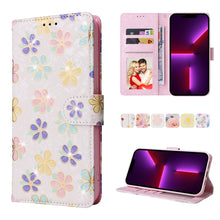 Load image into Gallery viewer, Bronzing Painting RFID Leather Case, For iPhone 14, For iPhone 14 Plus, For iPhone 14 Pro, For iPhone 14 Pro Max, For iPhone 13 mini, For iPhone 13, For iPhone 13 Pro, For iPhone 13 Pro Max