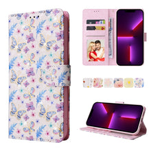 Load image into Gallery viewer, Bronzing Painting RFID Leather Case, For iPhone 14, For iPhone 14 Plus, For iPhone 14 Pro, For iPhone 14 Pro Max, For iPhone 13 mini, For iPhone 13, For iPhone 13 Pro, For iPhone 13 Pro Max