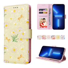 Load image into Gallery viewer, Bronzing Painting RFID Leather Case, For iPhone 14, For iPhone 14 Plus, For iPhone 14 Pro, For iPhone 14 Pro Max, For iPhone 13 mini, For iPhone 13, For iPhone 13 Pro, For iPhone 13 Pro Max