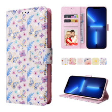 Load image into Gallery viewer, Bronzing Painting RFID Leather Case, For iPhone 14, For iPhone 14 Plus, For iPhone 14 Pro, For iPhone 14 Pro Max, For iPhone 13 mini, For iPhone 13, For iPhone 13 Pro, For iPhone 13 Pro Max