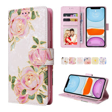 Load image into Gallery viewer, Bronzing Painting RFID Leather Case, For iPhone 12 mini, For iPhone 12 / 12 Pro, For iPhone 12 Pro Max, For iPhone 11, For iPhone 11 Pro, For iPhone 11 Pro Max, For iPhone XS Max, For iPhone XR