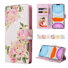 Load image into Gallery viewer, Bronzing Painting RFID Leather Case, For iPhone 12 mini, For iPhone 12 / 12 Pro, For iPhone 12 Pro Max, For iPhone 11, For iPhone 11 Pro, For iPhone 11 Pro Max, For iPhone XS Max, For iPhone XR