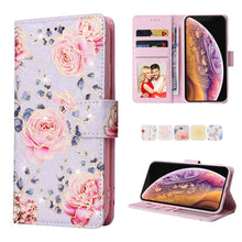 Load image into Gallery viewer, Bronzing Painting RFID Leather Case, For iPhone X / XS, For iPhone 7 Plus / 8 Plus, For iPhone SE 2022 / SE 2020 / 7 / 8