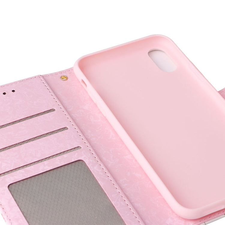 Bronzing Painting RFID Leather Case, For iPhone X / XS, For iPhone 7 Plus / 8 Plus, For iPhone SE 2022 / SE 2020 / 7 / 8