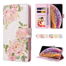 Load image into Gallery viewer, Bronzing Painting RFID Leather Case, For iPhone X / XS, For iPhone 7 Plus / 8 Plus, For iPhone SE 2022 / SE 2020 / 7 / 8