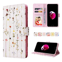 Load image into Gallery viewer, Bronzing Painting RFID Leather Case, For iPhone X / XS, For iPhone 7 Plus / 8 Plus, For iPhone SE 2022 / SE 2020 / 7 / 8