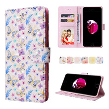 Load image into Gallery viewer, Bronzing Painting RFID Leather Case, For iPhone X / XS, For iPhone 7 Plus / 8 Plus, For iPhone SE 2022 / SE 2020 / 7 / 8