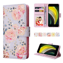 Load image into Gallery viewer, Bronzing Painting RFID Leather Case, For iPhone X / XS, For iPhone 7 Plus / 8 Plus, For iPhone SE 2022 / SE 2020 / 7 / 8