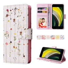 Load image into Gallery viewer, Bronzing Painting RFID Leather Case, For iPhone X / XS, For iPhone 7 Plus / 8 Plus, For iPhone SE 2022 / SE 2020 / 7 / 8