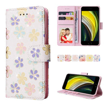 Load image into Gallery viewer, Bronzing Painting RFID Leather Case, For iPhone X / XS, For iPhone 7 Plus / 8 Plus, For iPhone SE 2022 / SE 2020 / 7 / 8