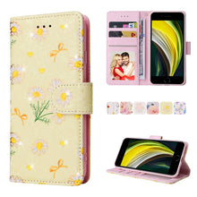 Load image into Gallery viewer, Bronzing Painting RFID Leather Case, For iPhone X / XS, For iPhone 7 Plus / 8 Plus, For iPhone SE 2022 / SE 2020 / 7 / 8