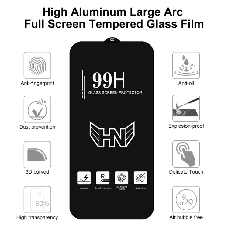 High Aluminum Large Arc Full Screen Tempered Glass Film, For iPhone 8 / 7 (1 PC), For iPhone SE 2022 / SE 2020 (1 PC), For iPhone 11 Pro / XS / X (1 PC), For iPhone 11 / XR (1 PC), For iPhone 11 Pro Max / XS Max (1 PC)
