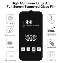 Load image into Gallery viewer, High Aluminum Large Arc Full Screen Tempered Glass Film, For iPhone 8 / 7 (1 PC), For iPhone SE 2022 / SE 2020 (1 PC), For iPhone 11 Pro / XS / X (1 PC), For iPhone 11 / XR (1 PC), For iPhone 11 Pro Max / XS Max (1 PC)