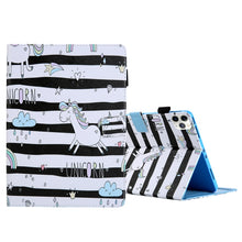 Load image into Gallery viewer, For iPad Pro 11 (2020) &amp; (2018) Painted Pattern Tablet PC Protective Leather Case with Bracket &amp; Card Slot &amp; Photo Holder, Elephant Rabbit, Blue Pink Pineapple, Red Flower Pink Butterfly, Rose Flower, Red Flower Blue Butterfly, Pear Flower             ...