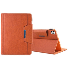 Load image into Gallery viewer, For iPad Pro 11 (2020) &amp; (2018) Big Metal Button Business Tablet PC Protective Leather Case with Bracket &amp; Card Slot &amp; Photo Holder &amp; Wallet