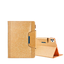 Load image into Gallery viewer, For iPad Pro 11 (2020) &amp; (2018) Big Metal Button Business Tablet PC Protective Leather Case with Bracket &amp; Card Slot &amp; Photo Holder &amp; Wallet