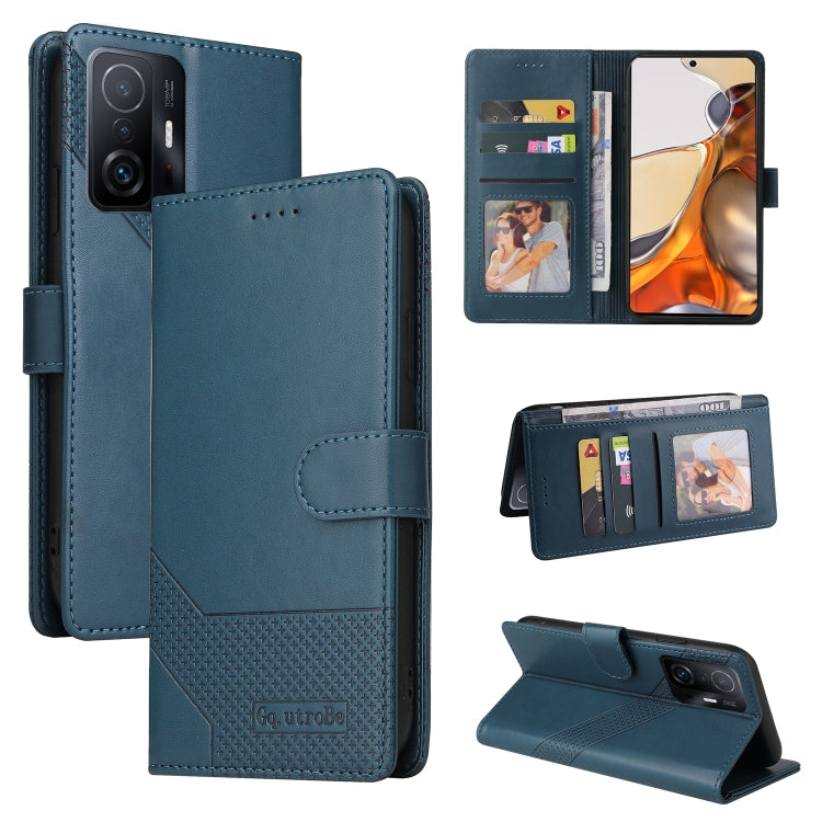 GQUTROBE Skin Feel Magnetic Leather Phone Case, For Xiaomi 11T / 11T Pro