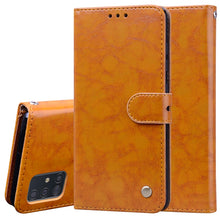 Load image into Gallery viewer, Business Style Oil Wax Texture Horizontal Flip Leather Case, with Holder &amp; Card Slots &amp; Wallet, For Samsung Galaxy A01, For Samsung Galaxy A51, For Samsung Galaxy A71, For Samsung Galaxy A81 / Note 10 Lite, For Samsung Galaxy A91 / S10 Lite            ...