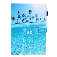 Load image into Gallery viewer, For iPad Pro 11 (2020) &amp; (2018) Painted Pattern Tablet PC Protective Leather Case with Bracket &amp; Card Slot &amp; Photo Holder, Beach, Fantasy Butterfly, Beautiful Bubbles, Never Stop, Beautiful Starry Sky, Two Black Cats, Sparkling Sand, Golden Butterfly  ...