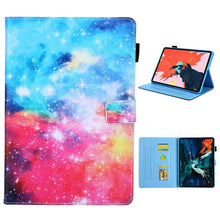 Load image into Gallery viewer, For iPad Pro 11 (2020) &amp; (2018) Painted Pattern Tablet PC Protective Leather Case with Bracket &amp; Card Slot &amp; Photo Holder, Beach, Fantasy Butterfly, Beautiful Bubbles, Never Stop, Beautiful Starry Sky, Two Black Cats, Sparkling Sand, Golden Butterfly  ...