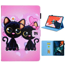Load image into Gallery viewer, For iPad Pro 11 (2020) &amp; (2018) Painted Pattern Tablet PC Protective Leather Case with Bracket &amp; Card Slot &amp; Photo Holder, Beach, Fantasy Butterfly, Beautiful Bubbles, Never Stop, Beautiful Starry Sky, Two Black Cats, Sparkling Sand, Golden Butterfly  ...